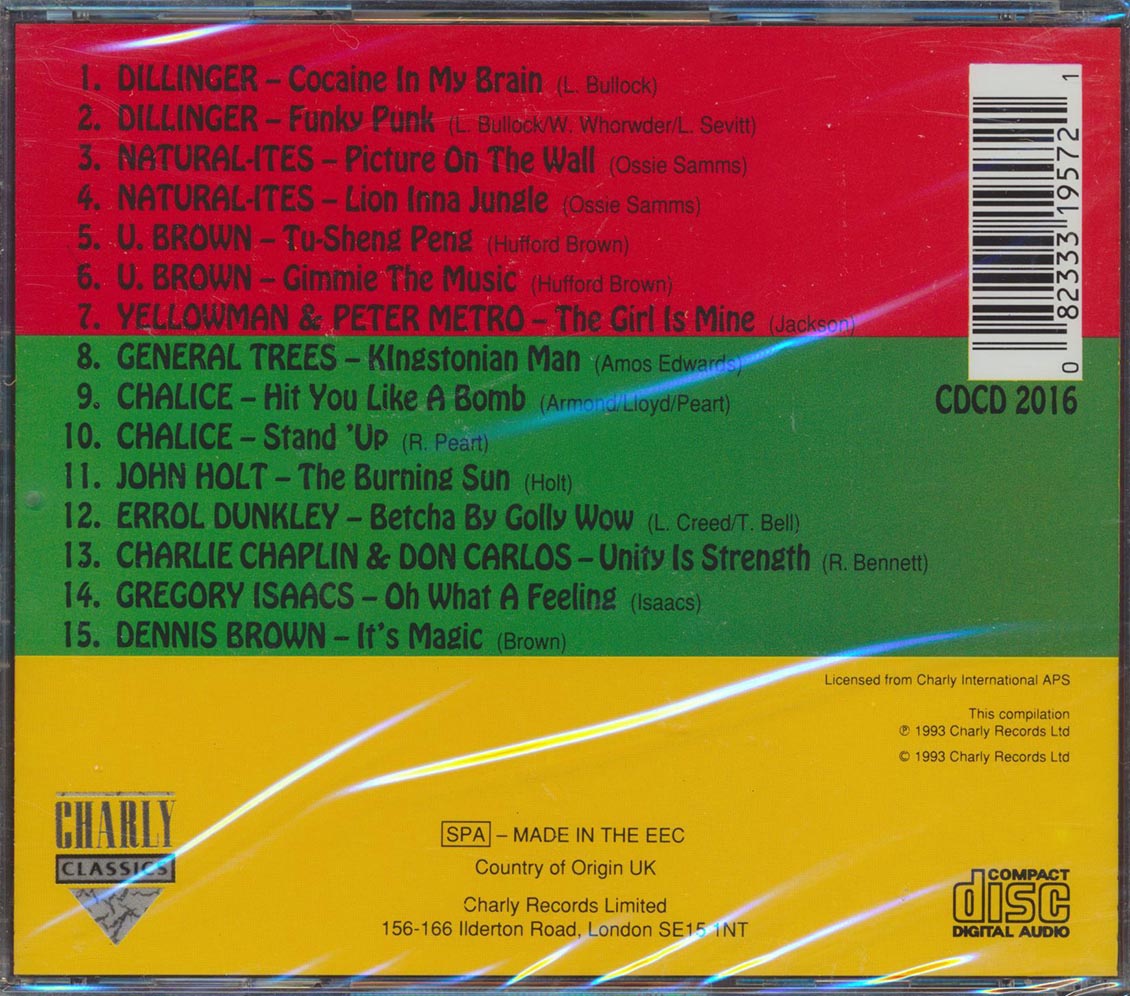 Natural Ites, Chalice, Gregory Isaacs, Etc. - 15 Crucial Reggae Cuts Music CD