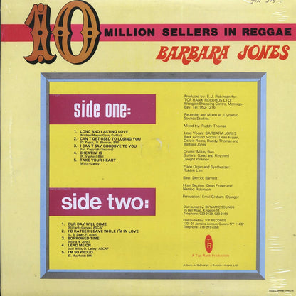 Barbara Jones - 10 Million Sellers In Reggae (orig. press) Vinyl Record