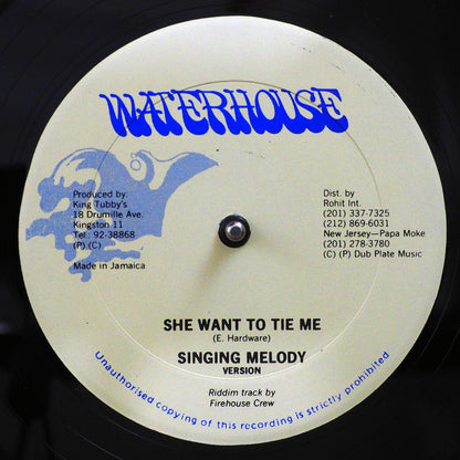 Singing Melody - She Want To Tie Me; Firehouse Crew - Version  /  Singing Melody - Words Get In The Way; Firehouse Crew - Version (orig. press) 12" Vinyl Record
