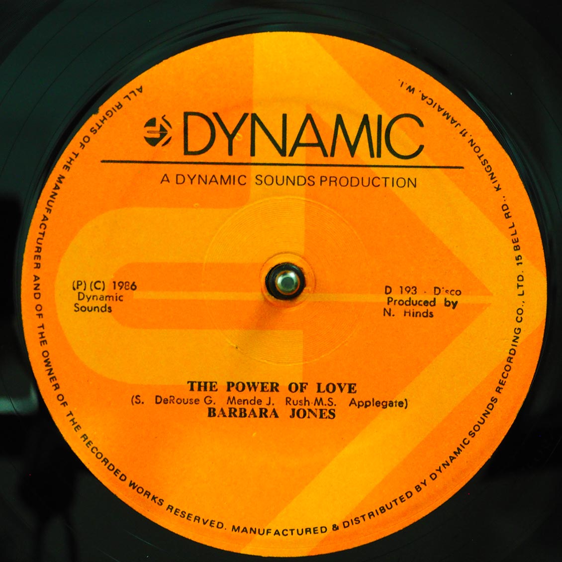 Barbara Jones - The Power Of Love  /  Version (orig. press) 12" Vinyl Record