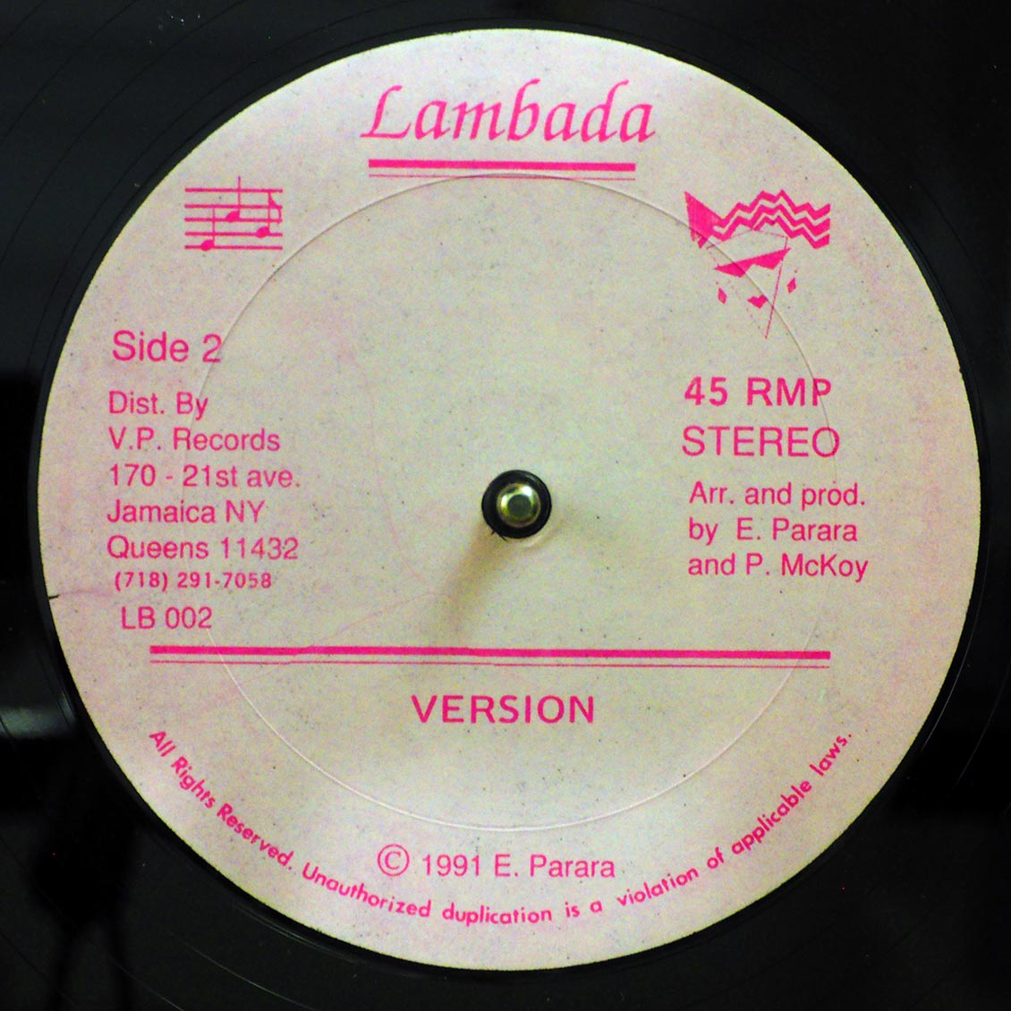 Red Dragon - Bow Cat; Version  /  Version 2 (rhythm: "Answer AKA Never Let Go") (orig. press) 12" Vinyl Record
