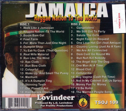 Lovindeer - Jamaica: Reggae Nation To The World (36 tracks) (2xCD) Music CD