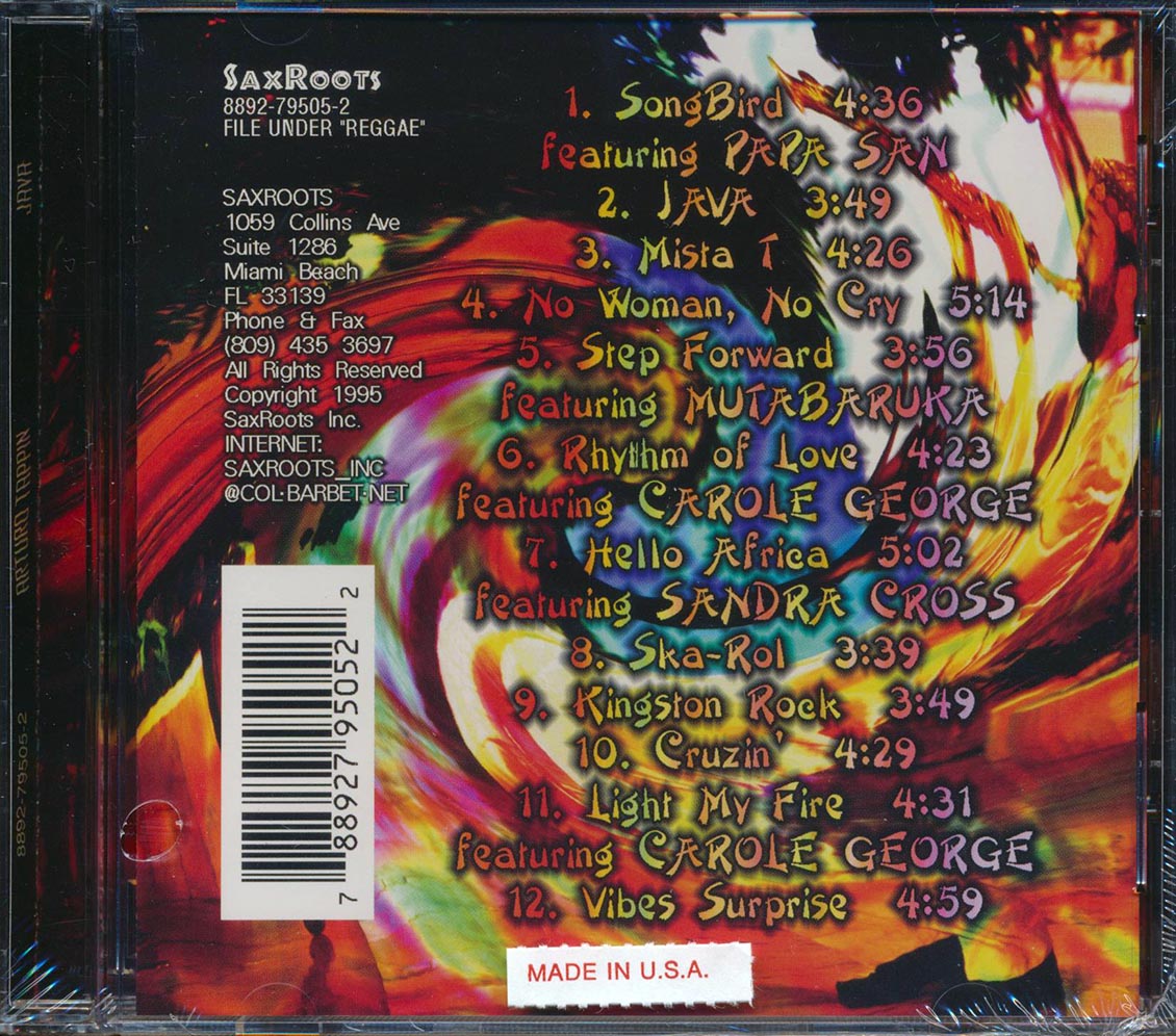 Arturo Tappin, Papa San, Mutabaruka, Etc. - Java Music CD