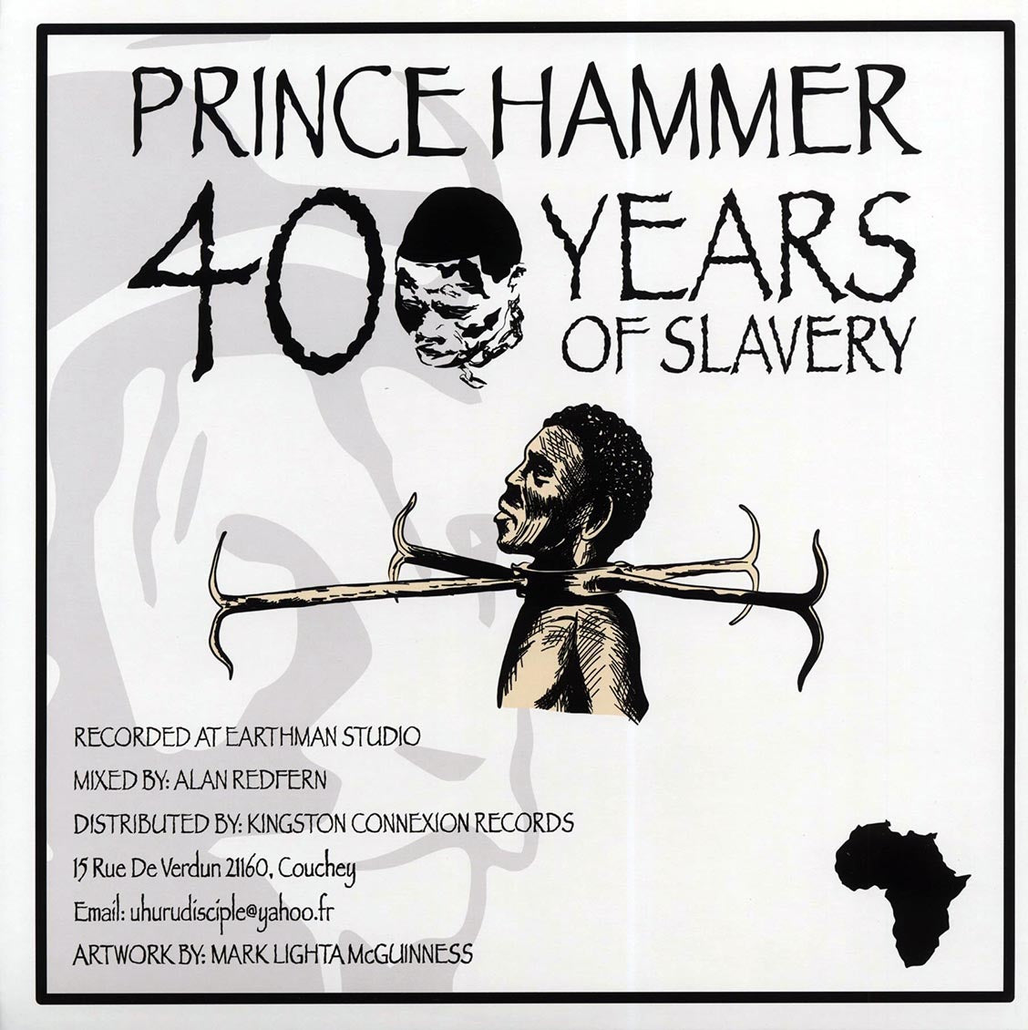 Prince Hammer - 400 Years Of Slavery  /  Alan Redfern - 400 Years Dub; Alan Redfern - 400 years Dub Version 2 12" Vinyl Record