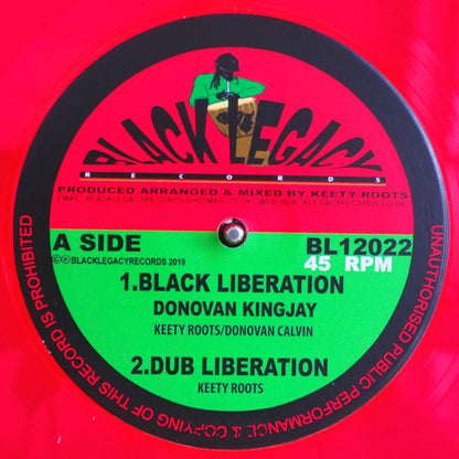 Donovan Kingjay - Black Liberation; Ketty Roots - Dub Liberation  /  Donovan Kingjay - Great Steve Biko; Keety Roots - Great Dub (red vinyl) 12" Vinyl Record