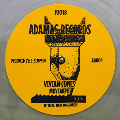 Vivian Jones - Movement; Movement Dub  /  Movement Dub 2 (clear vinyl) 12" Vinyl Record