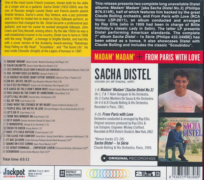Sacha Distel - Madam Madam + From Paris (2 albums on 1 CD) (24 tracks) (+4 bonus tracks) (ltd. ed.) (deluxe 3-fold digipak) (24-bit masterin Music CD