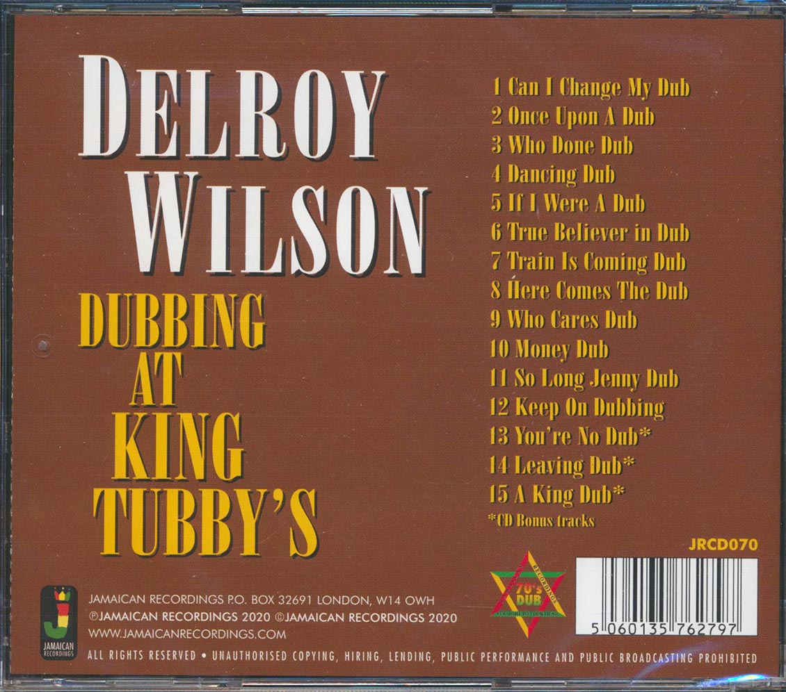 King Tubby - Delroy Wilson Dubbing At King Tubby's Music CD