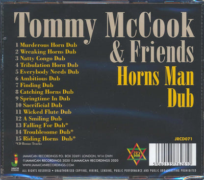 Tommy McCook & Friends - Horns Man Dub Music CD
