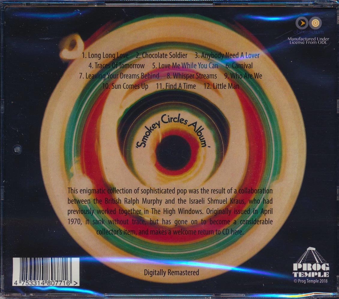 Smokey Circles - Smokey Circles Album (remastered) Music CD