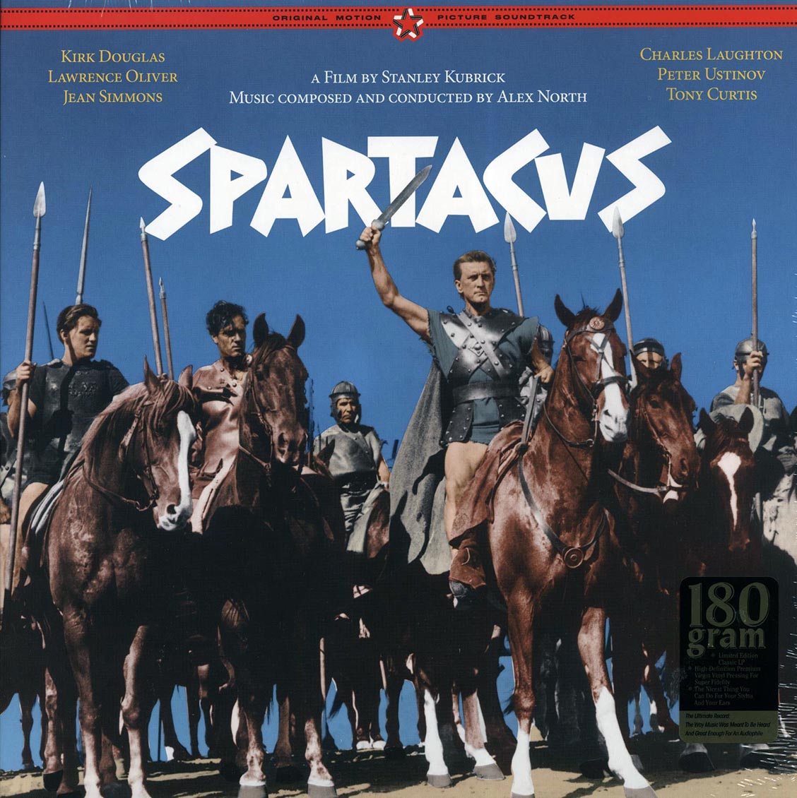 Alex North - Spartacus Original Motion Picture Soundtrack (+bonus track) (ltd. ed.) (180g) Vinyl Record