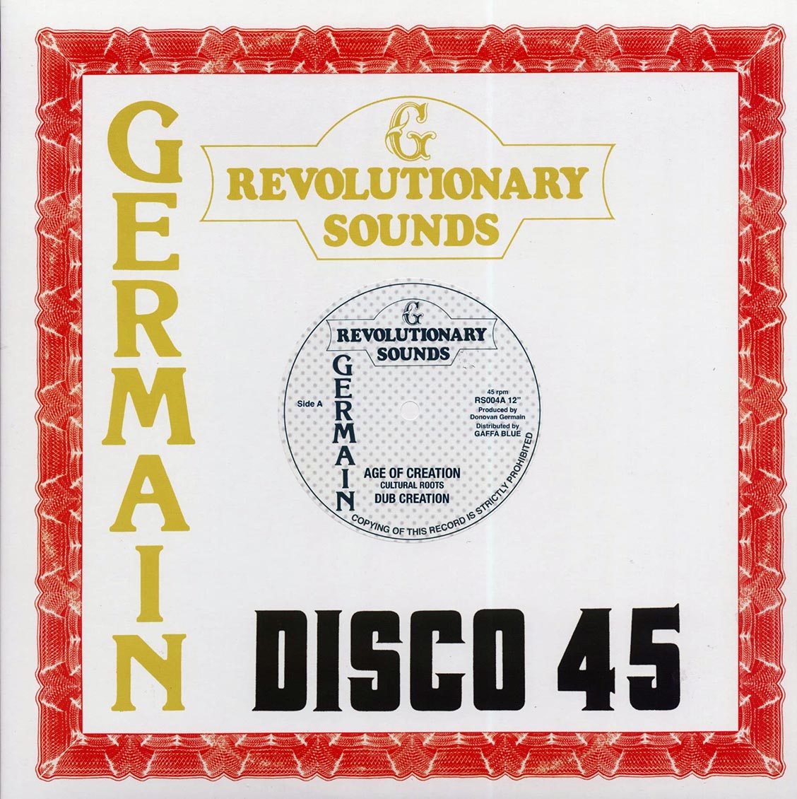 Cultural Roots - Age Of Creation; Revolutionaries - Dub Creation  /  Revolutionaries - Dub Of Creation 12" Vinyl Record