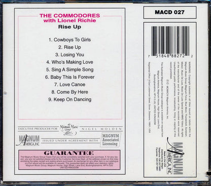 The Commodores With Lionel Richie - Rise Up Music CD