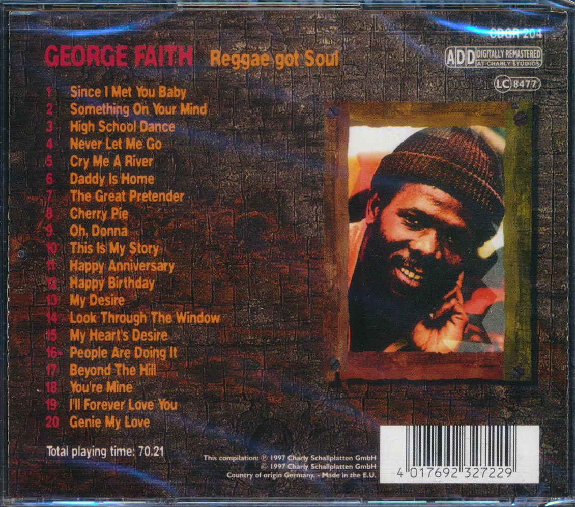 George Faith - Reggae Got Soul (20 tracks) Music CD
