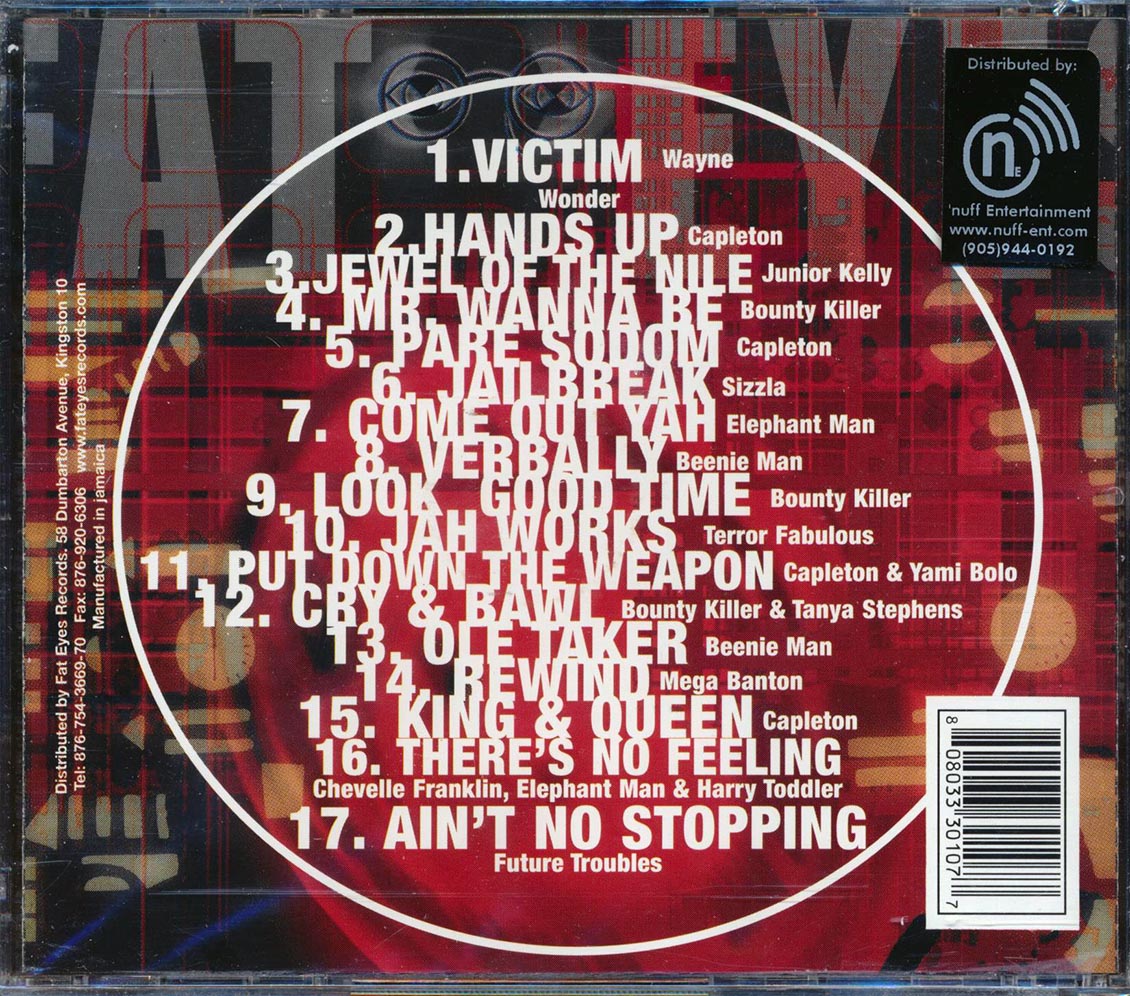 Capleton, Sizzla, Jr. Kelly, Etc. - Dancehall Attack Music CD