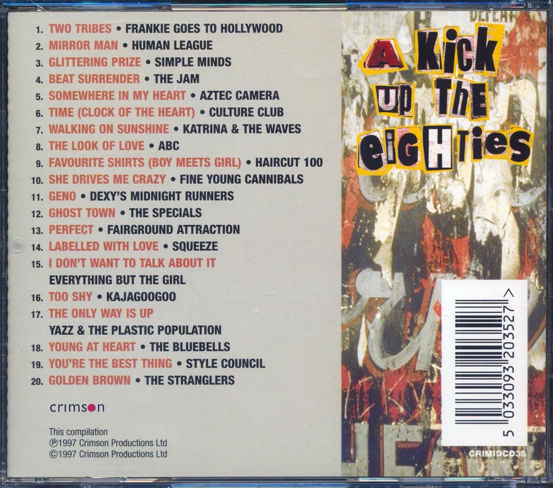 Human League, Simple Minds, Frankie Goes To Hollywood, Etc. - A Kick Up The Eighties (20 tracks) (incl. large booklet) Music CD
