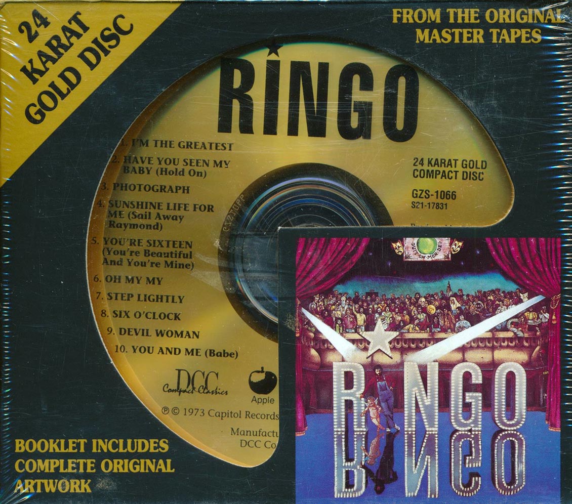 Ringo Starr Ringo +3 bonus tracks gold CD incl large booklet remastered Music CD