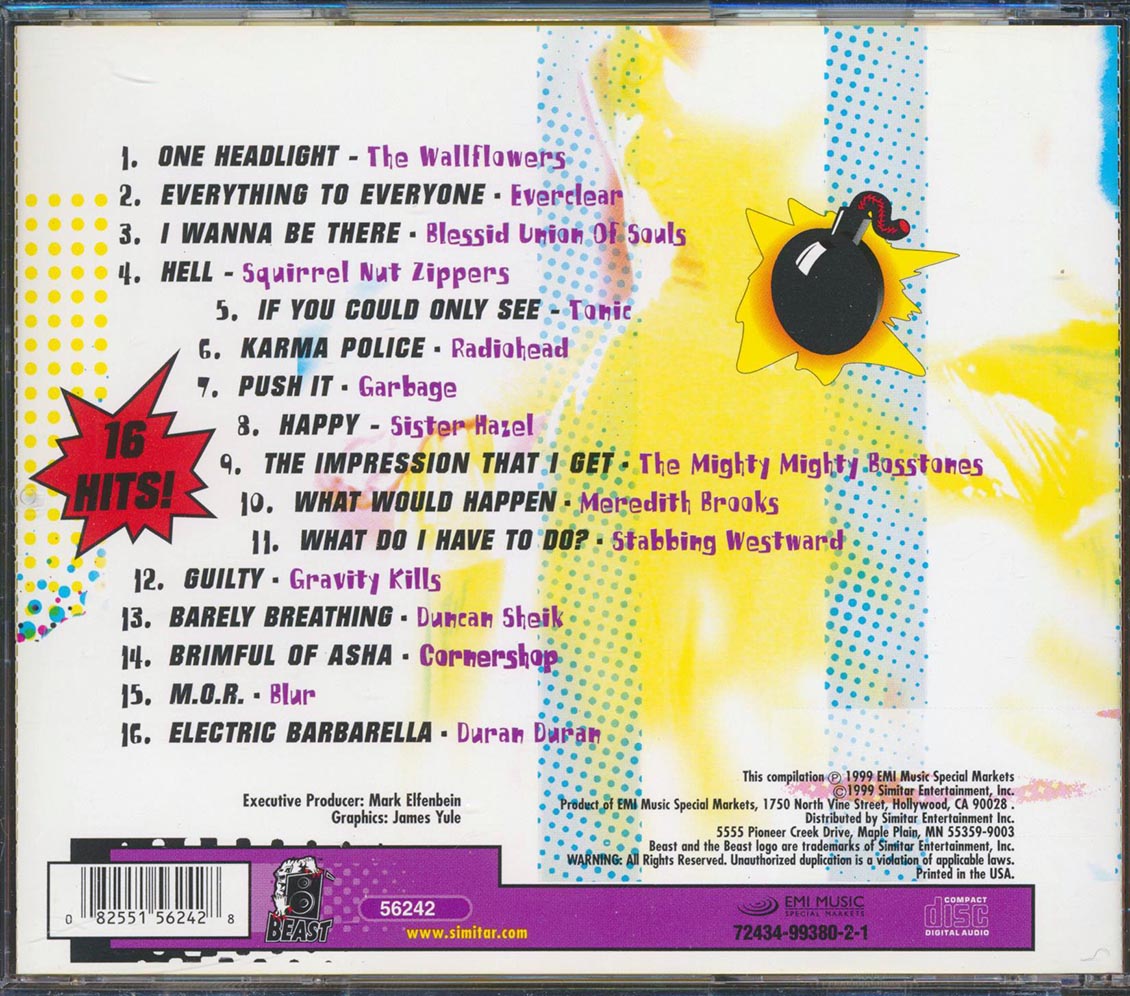 Duran Duran, Blur, Everclear, Etc. - Ka-Boom! 16 Rippin' Tunes! Music CD