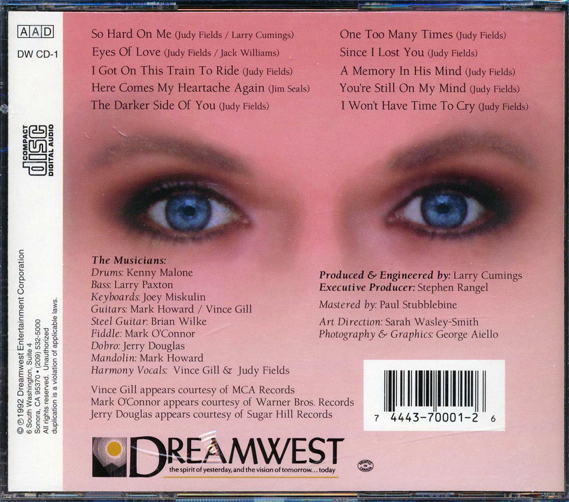 Judy Fields - Eyes Of Love Music CD