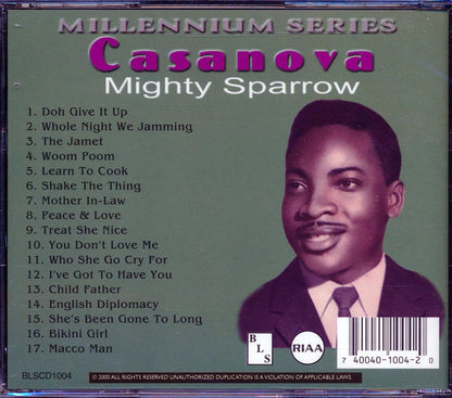 Mighty Sparrow - Casanova: Millennium Series Music CD