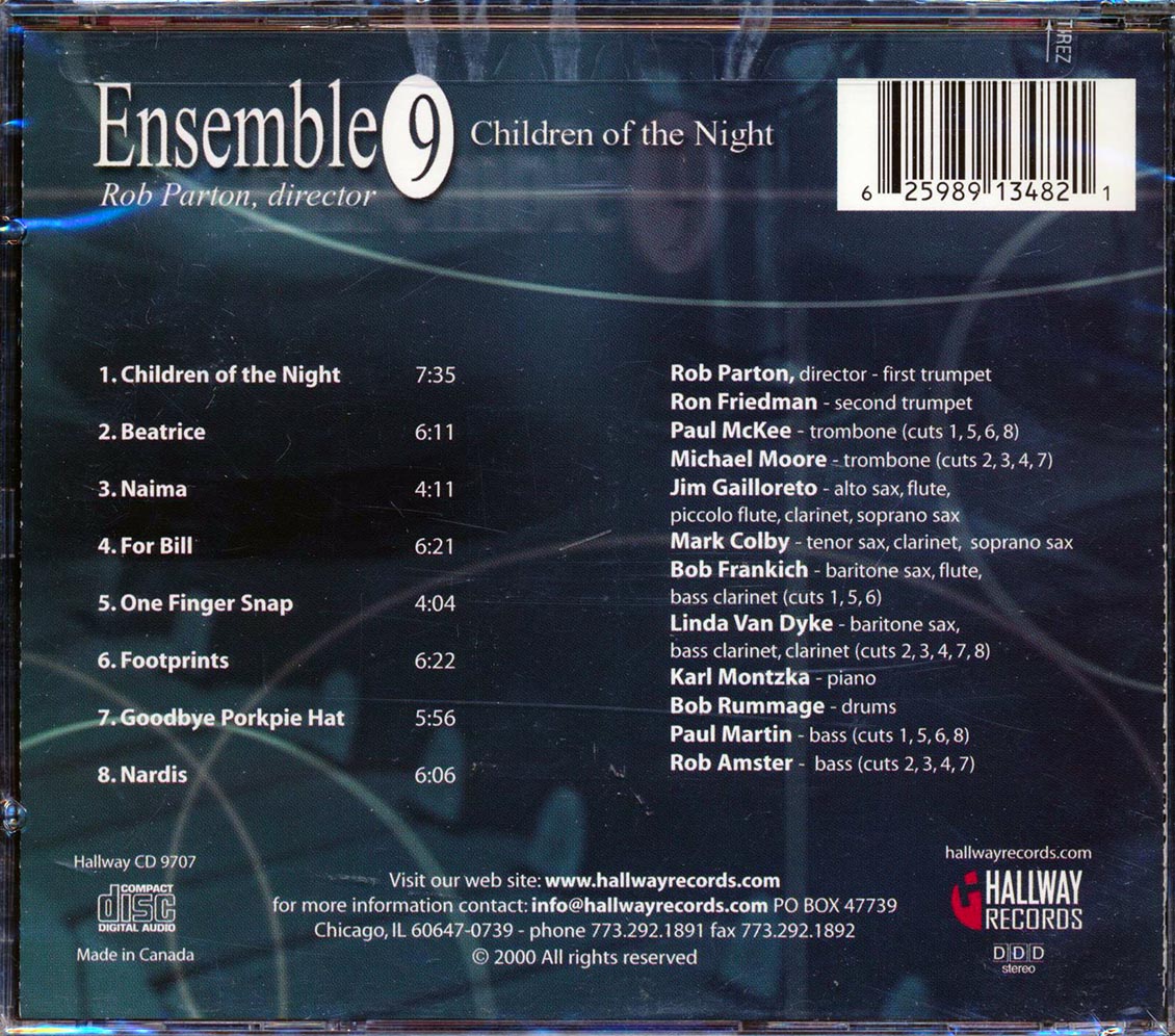 Ensemble 9 - Children Of The Night Music CD