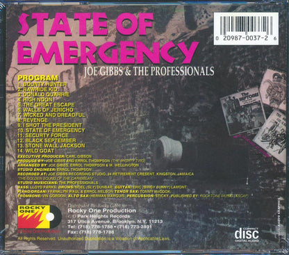 Joe Gibbs & The Professionals - State Of Emergency Music CD