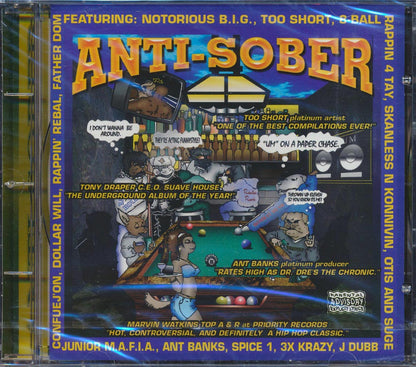 The Notorious BIG, Too Short, 8-Ball, J-Dubb, Etc. - Anti-Sober Music CD