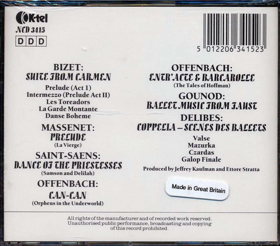 Bizet, Massenet, Saint-Saens, Offenbach, Etc. - Festival Francais Music CD