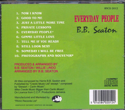 BB Seaton - Everyday People Music CD