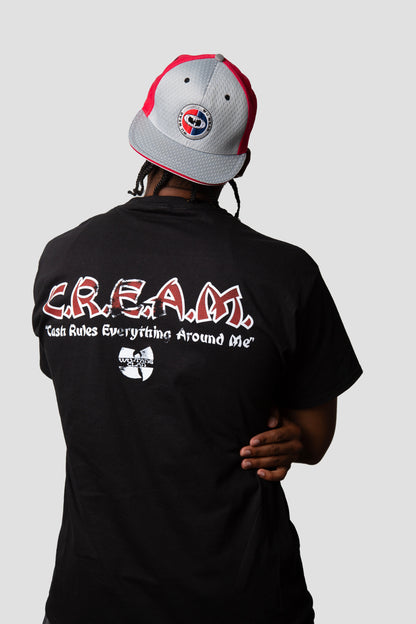 Wu-Tang Clan Officially Licensed C.R.E.A.M. Mens T Shirt Black