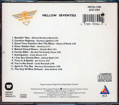 The Allman Brothers Band, Gordon Lightfoot, America, Carly Simon, Etc. - Mellow Seventies (marked/ltd stock) Music CD