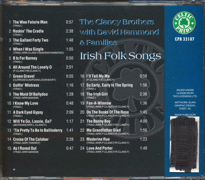 The Clancy Brothers With David Hammond & Families - Irish Folk Songs (24 tracks) Music CD