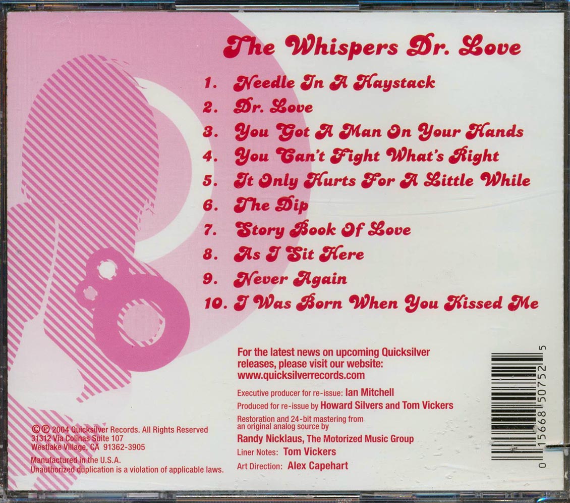 The Whispers - Dr. Love: Old School California Soul (marked/ltd stock) (remastered) (24-bit mastering) Music CD