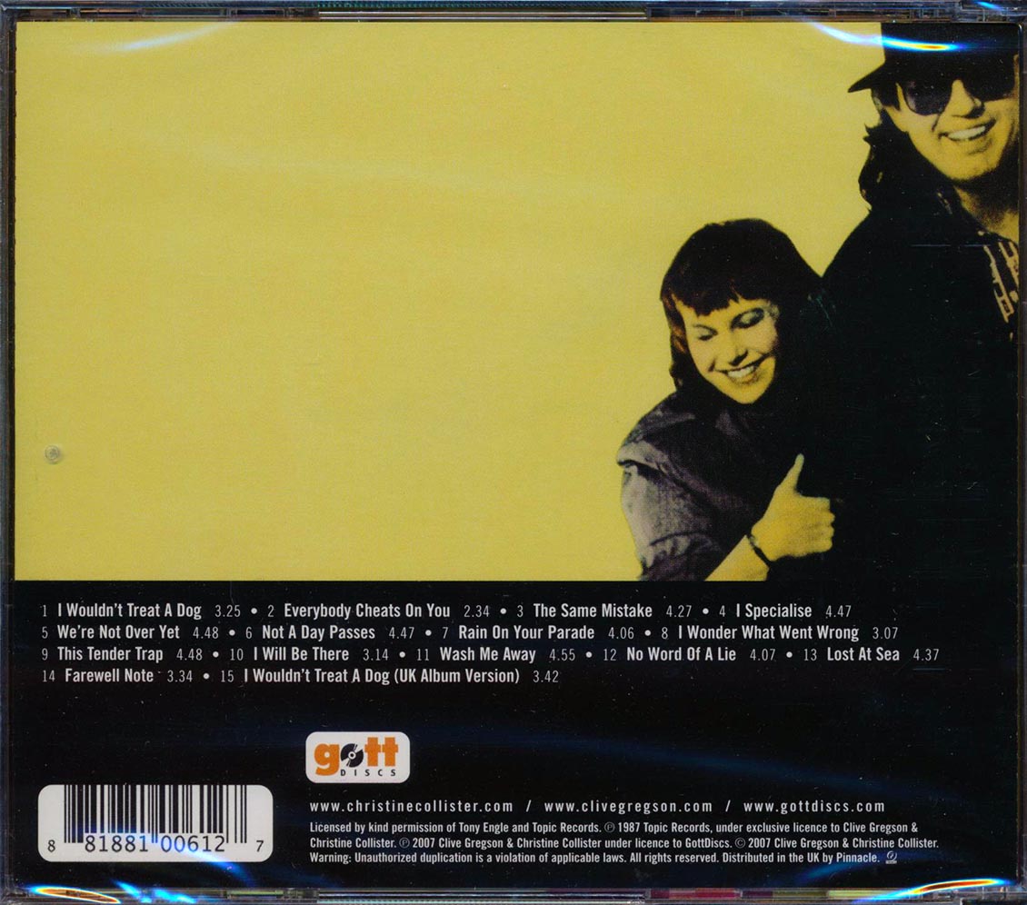 Clive Gregson & Christine Collister - Mischief Music CD