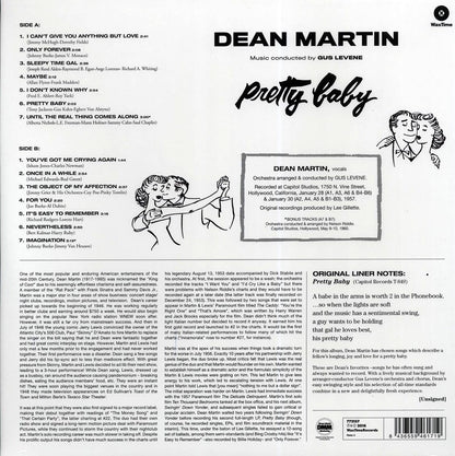 Dean Martin - Pretty Baby (+2 bonus tracks) (ltd. ed.) (180g) Vinyl Record