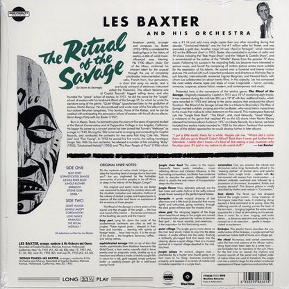 Les Baxter & His Orchestra - Ritual Of The Savage (Le Sacre Du Sauvage) (+2 bonus tracks) (ltd. ed.) (180g) Vinyl Record