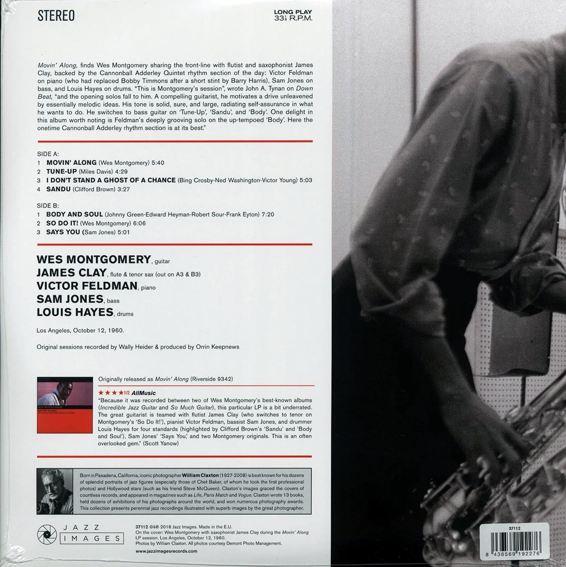 Wes Montgomery - Movin' Along (ltd. ed.) (180g) Vinyl Record