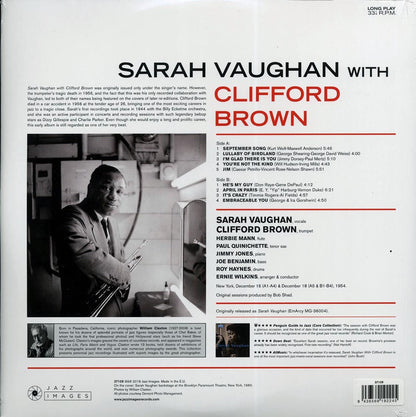 Sarah Vaughan, Clifford Brown - Sarah Vaughan With Clifford Brown (ltd. ed.) (180g) Vinyl Record