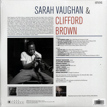 Sarah Vaughan, Clifford Brown - Sarah Vaughan & Clifford Brown (+bonus track) (ltd. ed.) (180g) (High-Def VV) Vinyl Record
