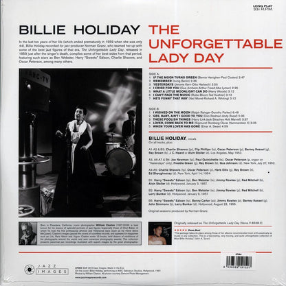 Billie Holiday - The Unforgettable Lady Day (ltd. ed.) (180g) (High-Def VV) Vinyl Record