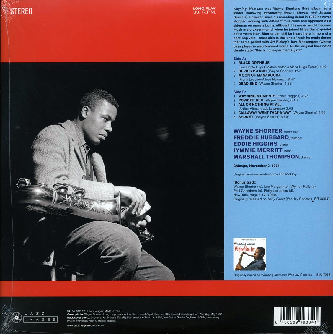 Wayne Shorter - Wayning Moments (+bonus track) (ltd. ed.) (180g) Vinyl Record