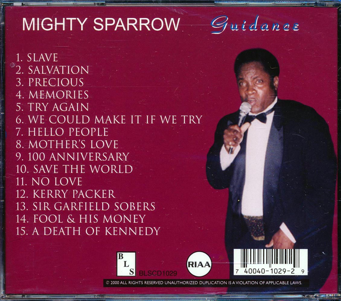 Mighty Sparrow - Guidance: Millennium Series Music CD