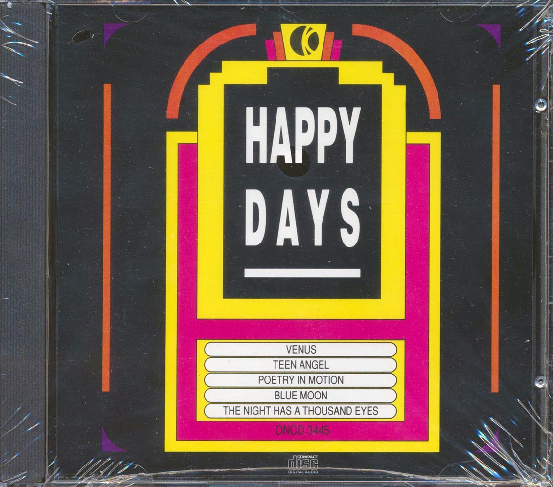 Frankie Avalon, Pat Boone, The Platters, Etc. - Happy Days Music CD