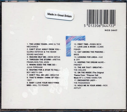 The Hollies, Rick Astley, Mike & The Mechanics, Etc. - Eternal Love: 18 Classic Love Songs From 1989 Music CD