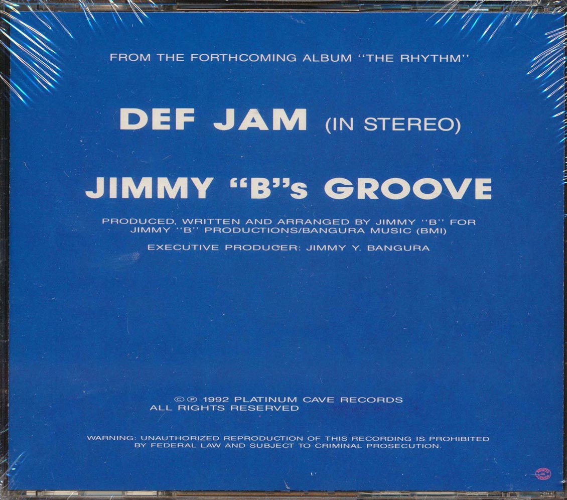 Jimmy B - Def Jam (in Stereo) Music CD