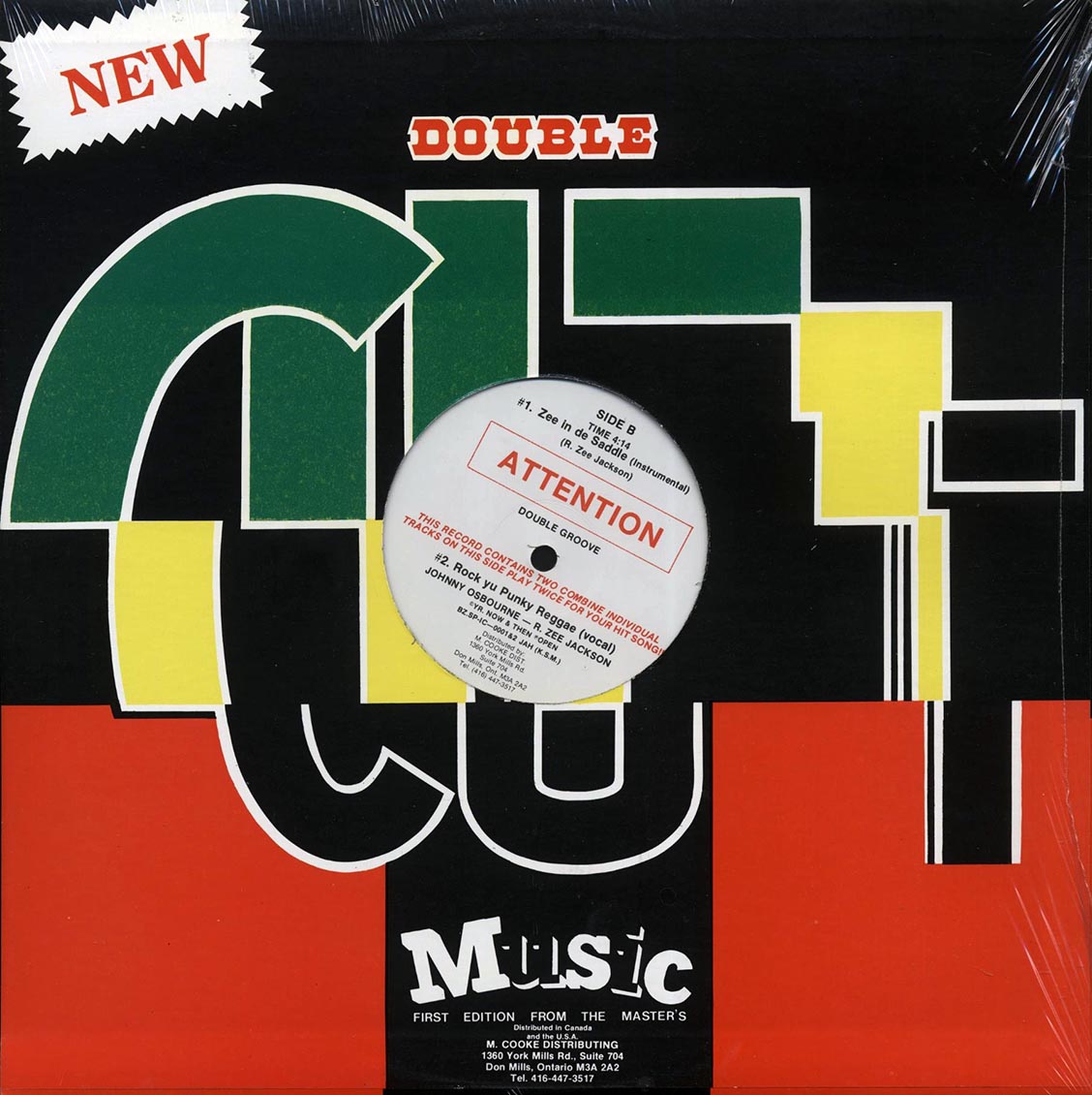 R Zee Jackson - Brooklyn Special  /  R Zee Jackson - Zee In The Saddle; Johnny Osbourne - Rock Yu Punky Reggae (orig. press) 12" Vinyl Record