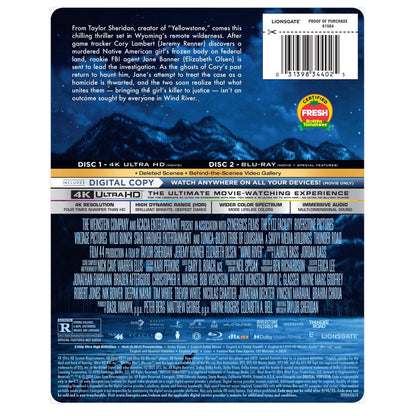 Wind River - Steelbook [4K UHD + Blu-ray + Digital Copy]