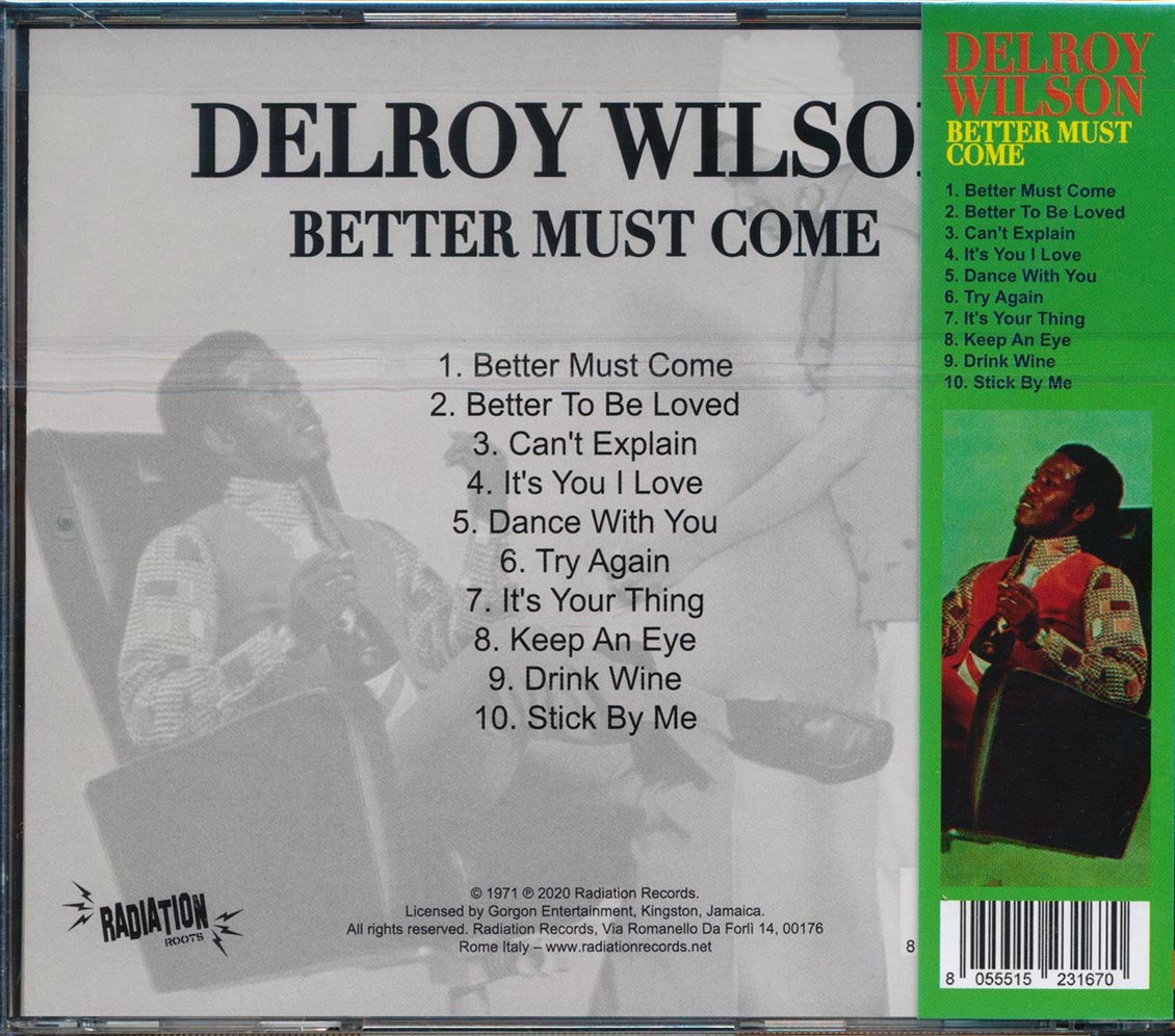 Delroy Wilson - Better Must Come (ltd. ed.) Music CD