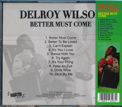 Delroy Wilson - Better Must Come (ltd. ed.) Music CD