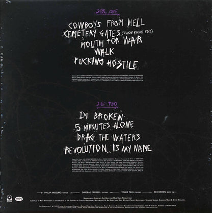 Pantera History Of Hostility silver Vinyl Record